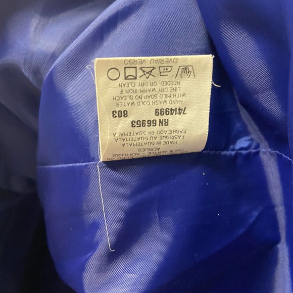 Joan Leslie Woman Blazer Jacket Blue Fully Lined Lightly Padded Shoulders 16W - Picture 4 of 8